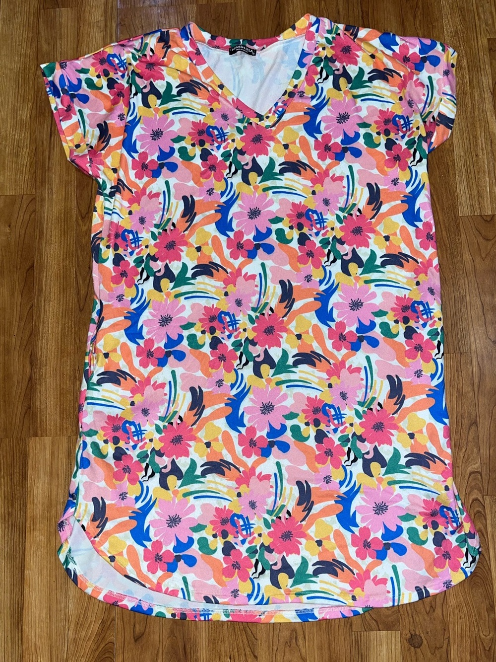 HEIMISH USA Bright Floral V-Neck dress